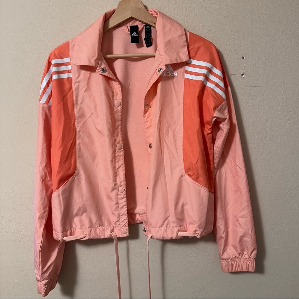 Adidas three stripe coaches jacket Size XS